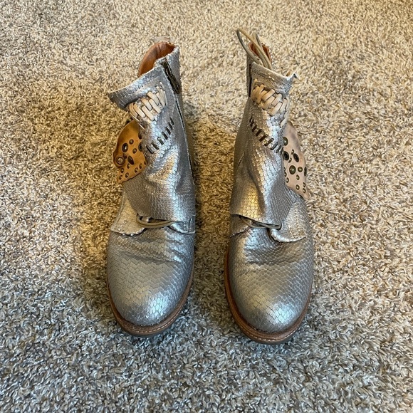 A.S.98 Riverbed Combat Boots Metallic Size 37 us size 6.5/7 - Picture 2 of 12